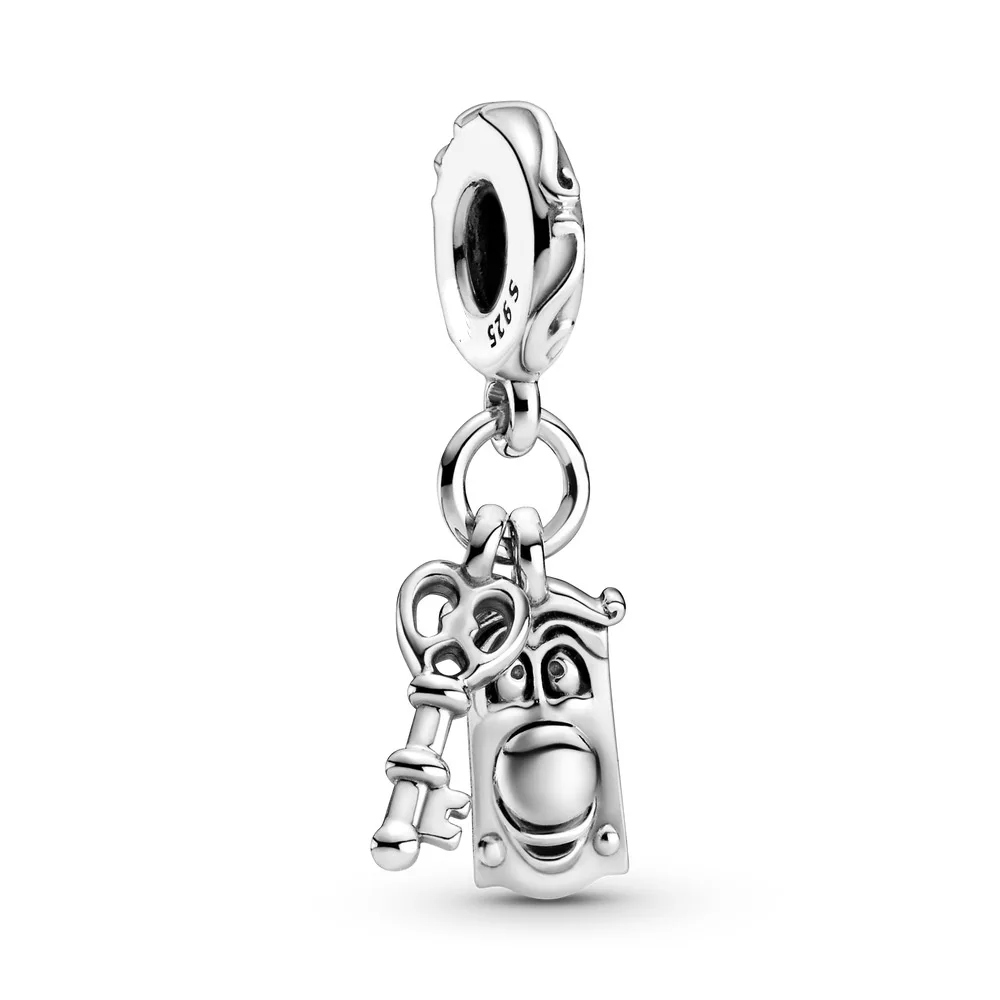 

925 Sterling Silver Alice Cheshire Cat Teapot Charm fit for Original PANbrand Moment Bracelet Metal Silver Beads Jewelry