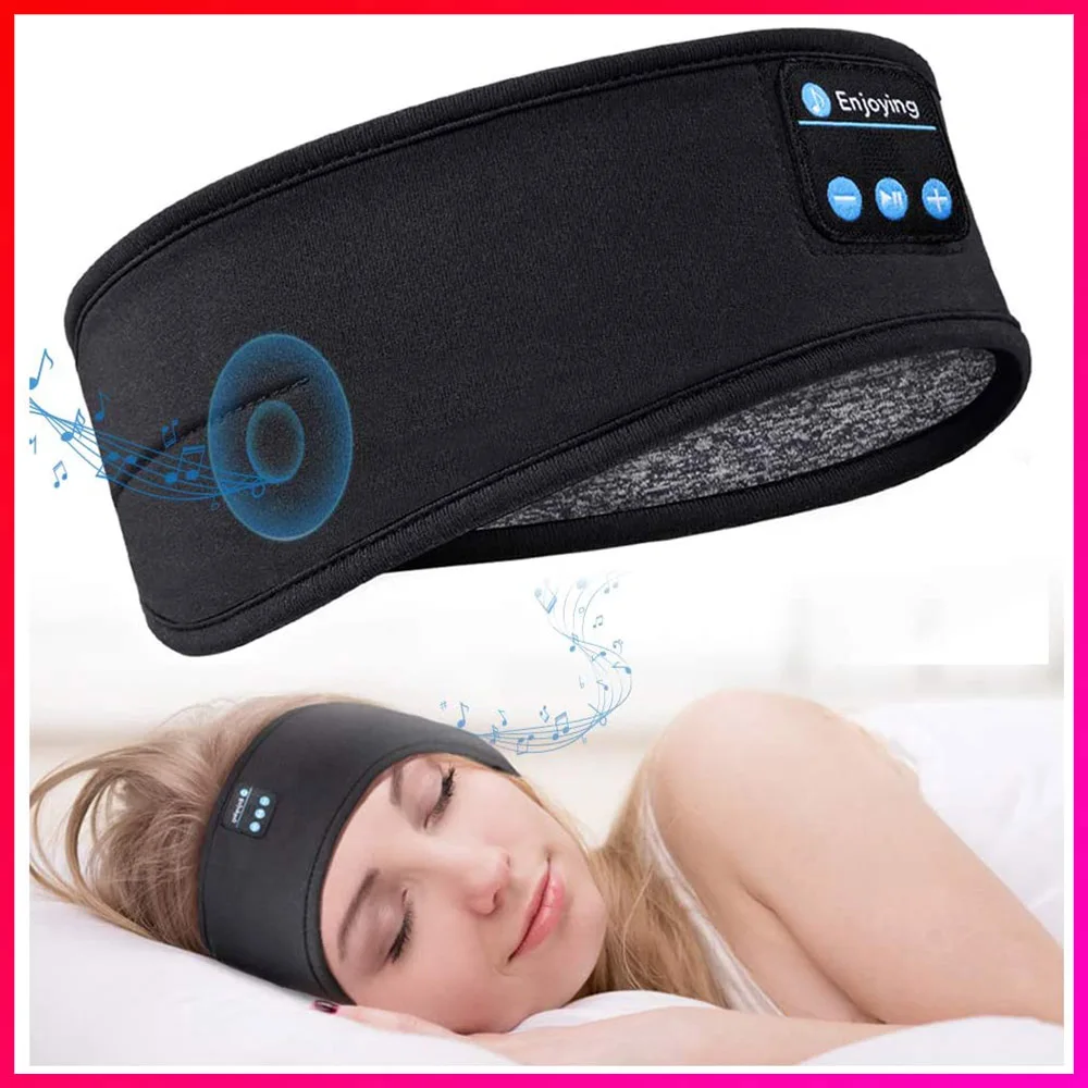

Wireless Bluetooth headset Sports Headband Sleep Eye mask Lightweight soft elastic comfort music headphones for smart phone