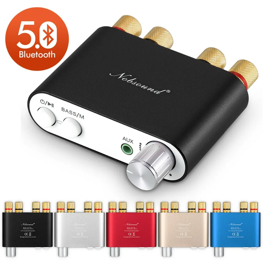 Nobsound HiFi 100 Вт мини TPA3116 Bluetooth цифровой усилитель стерео усилитель HiFi аудио приемник USB ЦАП с питанием