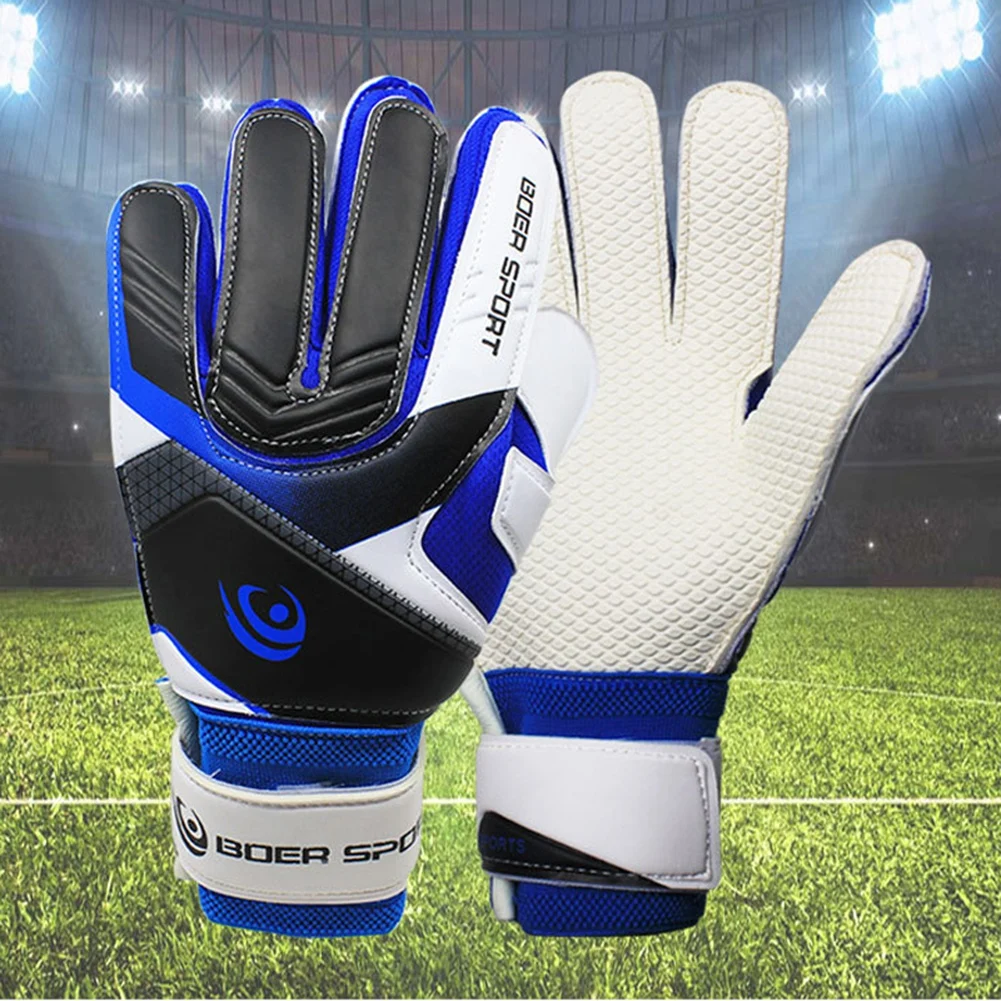 

2021 New Goalkeeper Gloves Fingers Protection Wearable Anti-Slip Gloves Latex Goal Keeper Gloves Professional Thickened