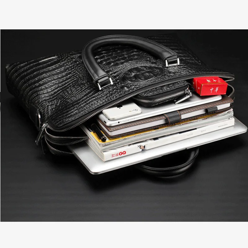 Брендовый портфель мужская кожаная сумка мужские деловые сумки Большая