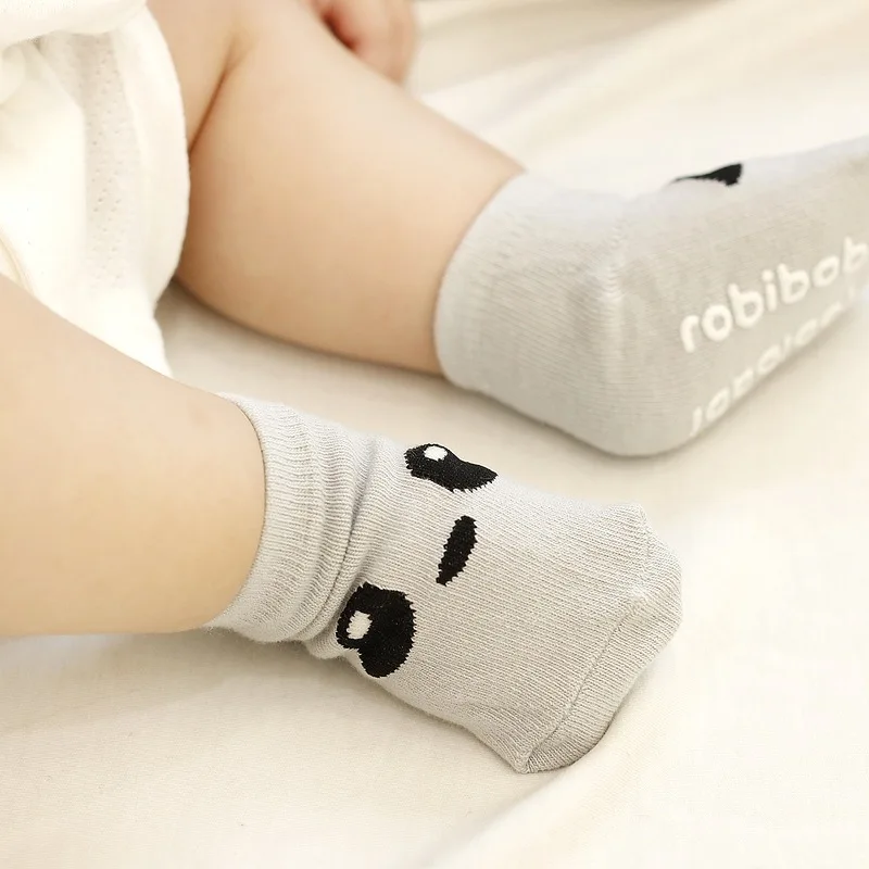 Calcetines antideslizantes de dibujos animados para ni&ntilde;os, medias de suelo para beb&eacute;s y beb&eacute;s, de 1 a 2 a&ntilde;os, en cuatro colores-4