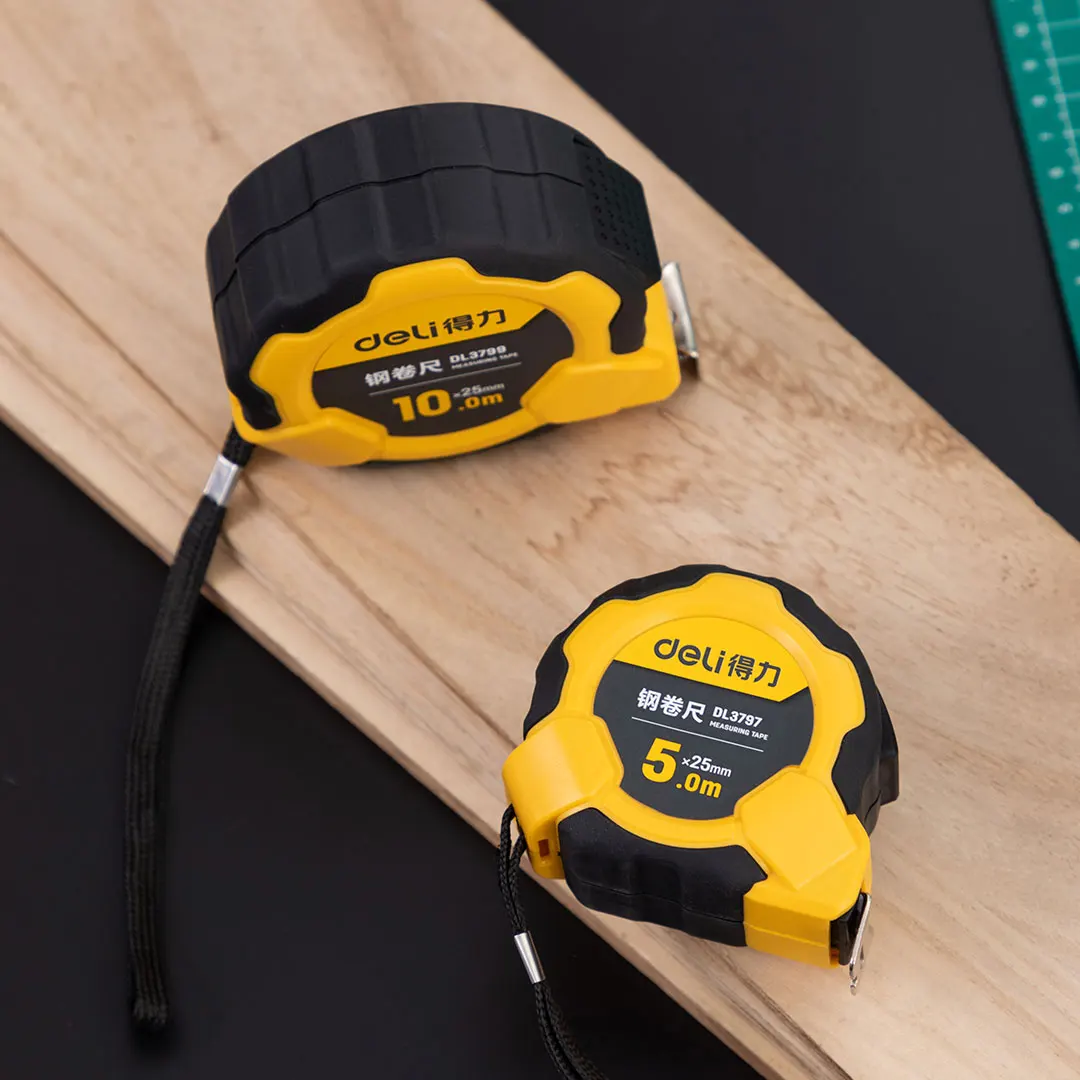 Youpin Deli стальная лента измеряемая Выдвижная линейка автоматический замок 5 м/10 м 0