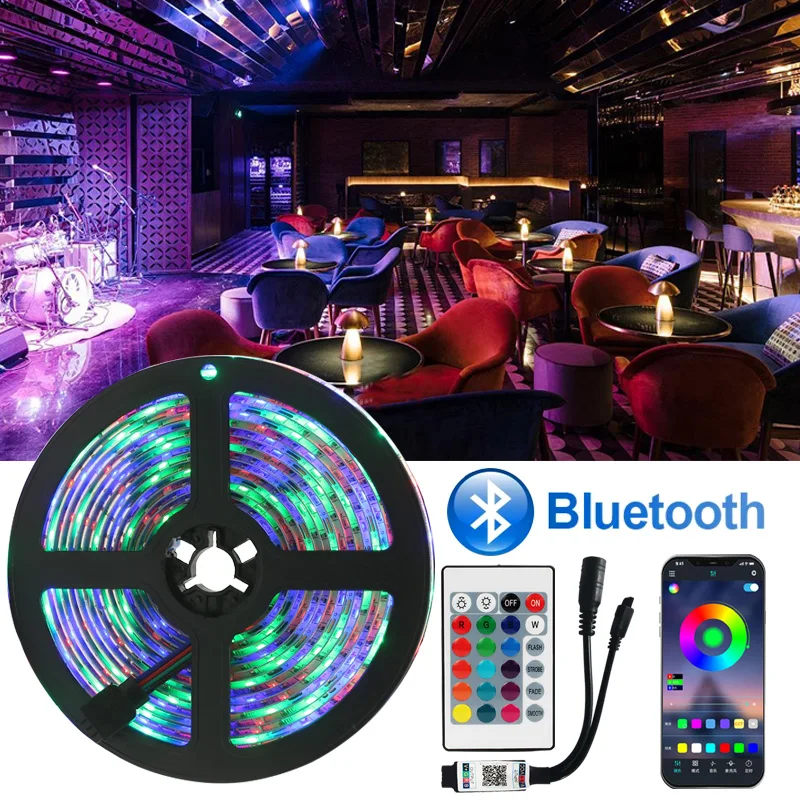 WIFI LED Strip Light 5M-20M RGB 5050/2835 Flexible Ribbon Fita  DC 12V WIFI Controller luces Bluetooth RGB Led Lights Tape Diode