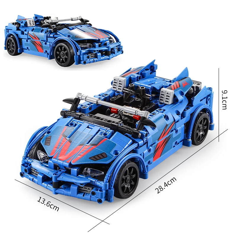 RC Technic гоночный автомобиль Формула Кирпичи Модель комплект MOC дистанционное