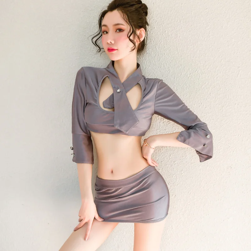 

Женская Соблазнительная сумка, ажурная юбка для косплея, привлекательная раздельная юбка