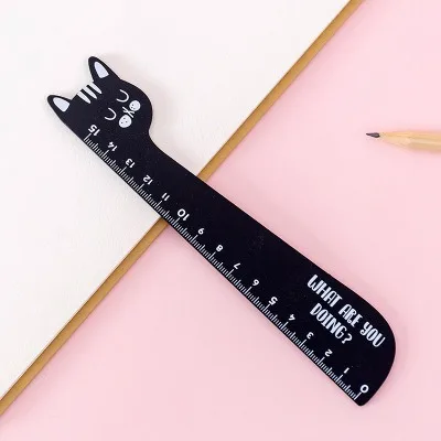 15cm-wooden03 1 шт. простой стиль 15 см 18 см 20 см прозрачная акриловая линейка простая линейка квадратная линейка милые канцелярские принадлежности для рисования - Цвет: 15cm-wooden03