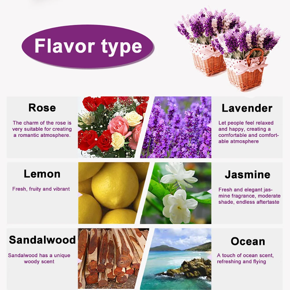 Эфирное масло для ароматического диффузора 6 шт. 3 мл