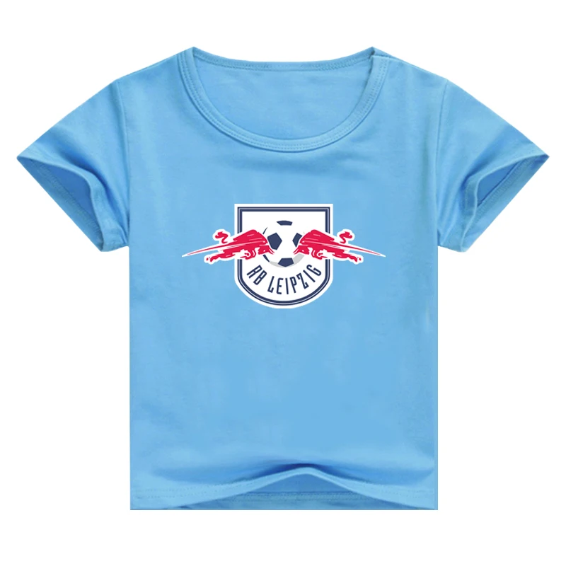 

2020 Summer Cotton Cartoon O-Neck girl tops boys tops football sports shirt 5058 5059