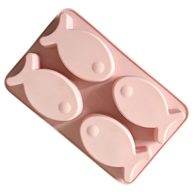 

Fish Shaped Cake Mold Silicone 4-Cavity Soap Making Mold Chocolate Candy Mold Handmade Baking Mold Cake Decorating Tools