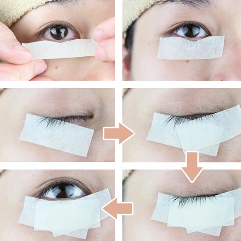 Скотч для монтажа светодиодных лампочек наращивания ресниц нетканый Бумага 900 см