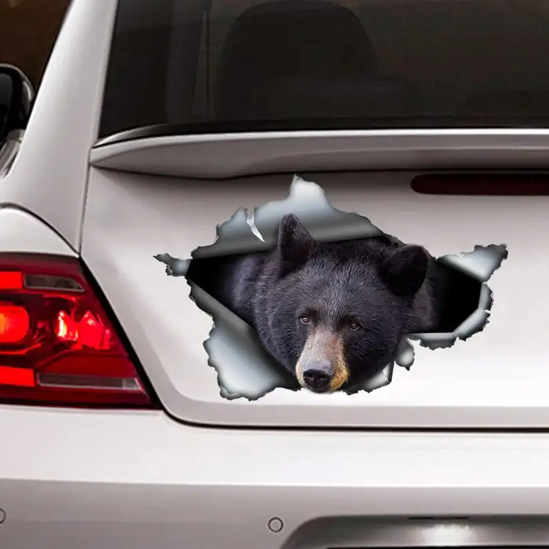 

Bear sticker , car decoration, car sticker , Vinyl decal, black bear