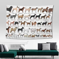 canirica dachshund wall tapestry dog wall hanging living room dorm tapestry home decor gobelin home decoration