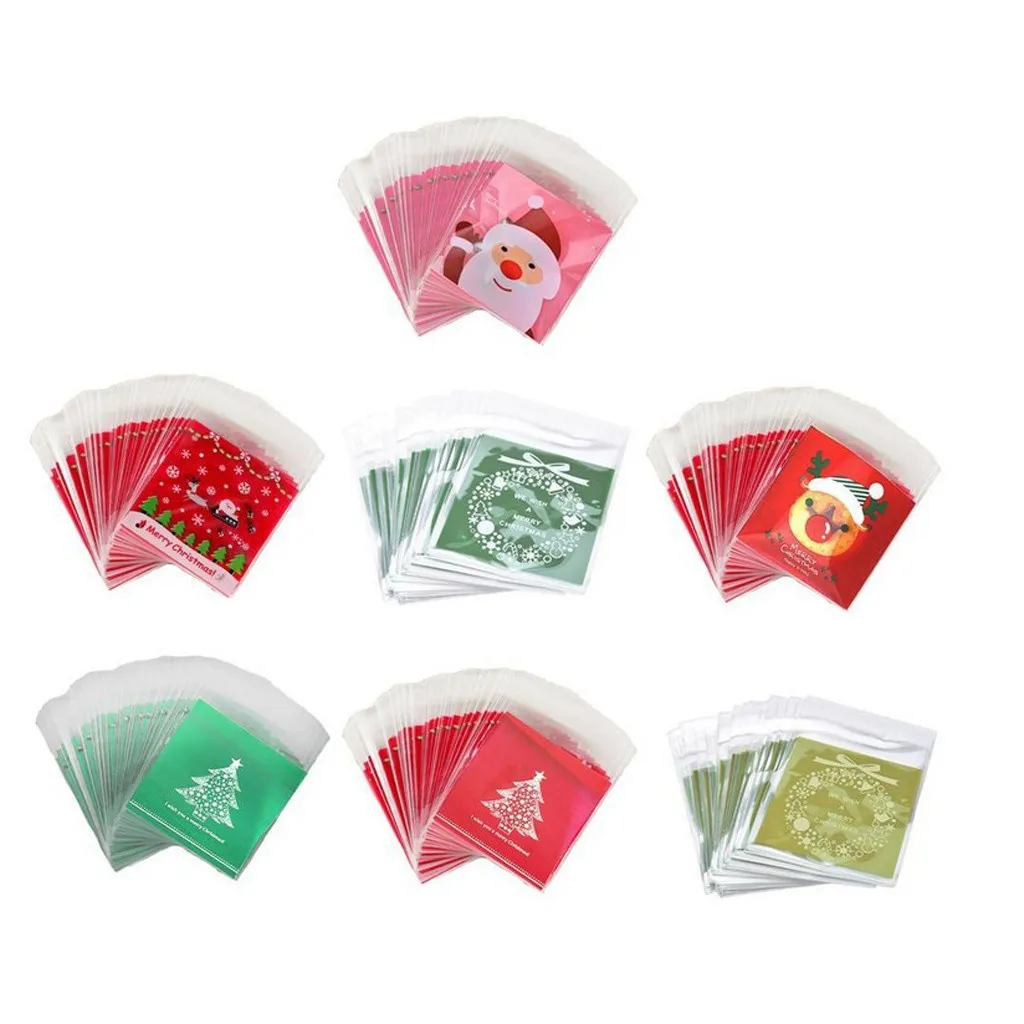 Счастливого Рождества конфеты подарочные сумки Рождество Санта печенье быстро