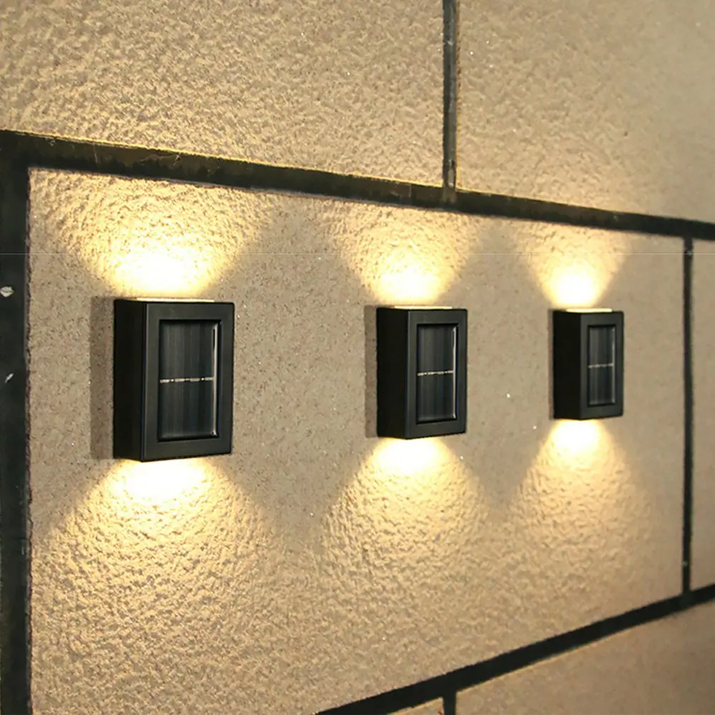 

Solar Lamp Outdoor Light 2LED Control Wall Lamp Waterproof Heat-resistant Street Lights Up-Down Lighting For Garden Garage