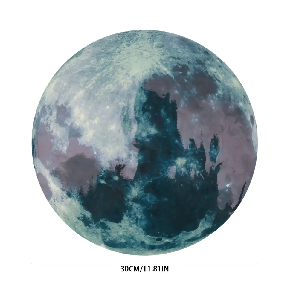 Светящиеся наклейки на стену в виде луны и звезд для детской спальни | Дом сад