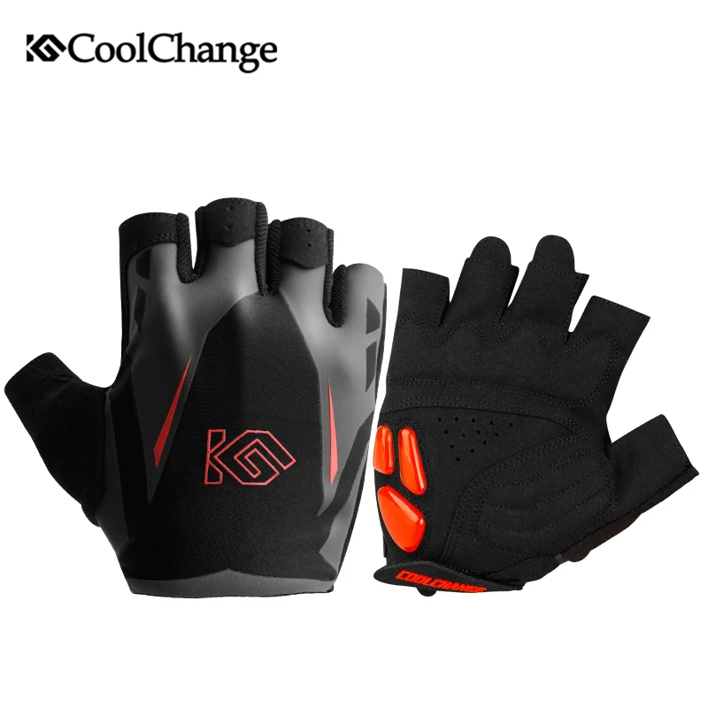 

Велосипедные перчатки CoolChange для мужчин, женщин, мужчин, гелевые перчатки на полпальца, велосипедные перчатки, эластичные дышащие велосипед...