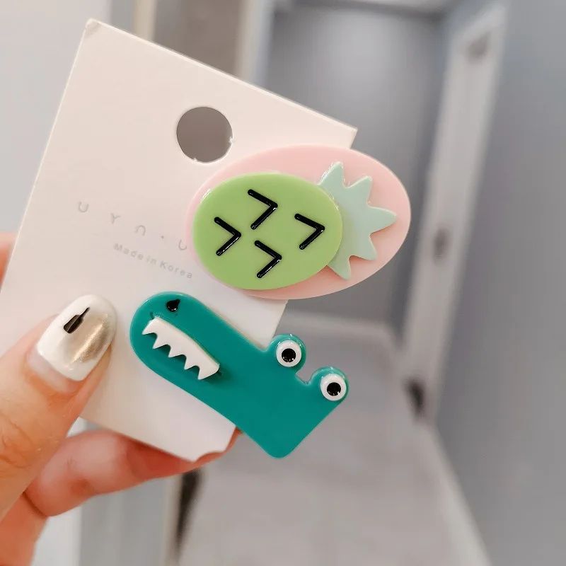 Детская заколка для волос из ацетата украшение головы маленькая девочка утка