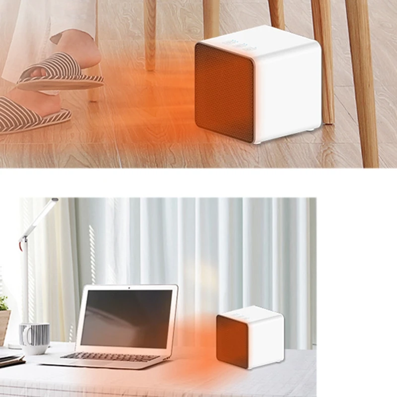 Белый 400 Вт/800 Вт Таймер портативный Электрический обогреватель для дома и офиса