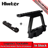 hlurker tactical ak47 quick release 20mm ak side rail scope mount base for ak 74u 47 rifle hunting airsoft accessories