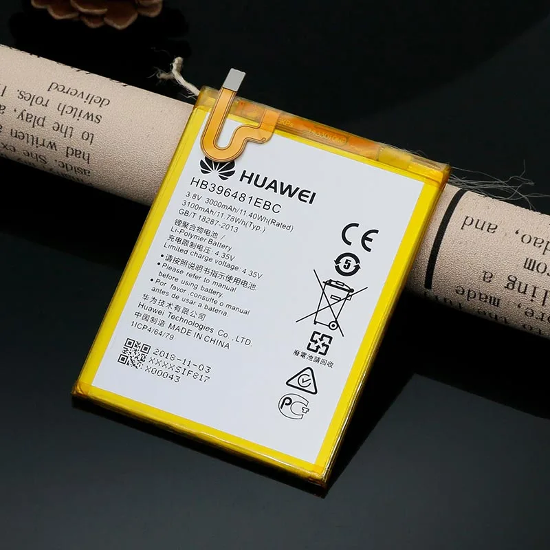 Huawei Original Battery HB396481EBC 3000mAh for MaiMang 4/ASCEND G7 PLUS/ HONOR 5X/ G8/ G8X RIO L03 -UL00/TL00/AL00 | Мобильные