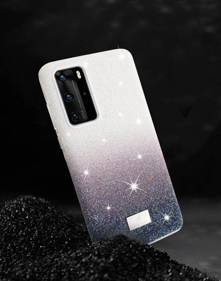 Роскошный блестящий бриллиантовый чехол для Huawei P40 Pro высококачественный