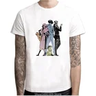 2020 новые ковбойские Бибоп аниме футболка для мужчин крутая Модная белая футболка летние футболки с короткими рукавами и круглым вырезом с принтом топы Camisetas Hombre