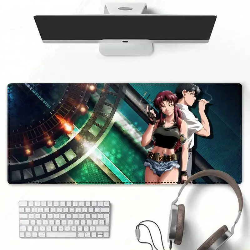 

Fashion Black Lagoon Mouse Pad Gaming MousePad Large Big Mouse Mat Desktop Mat Computer Mouse pad For Overwatch
