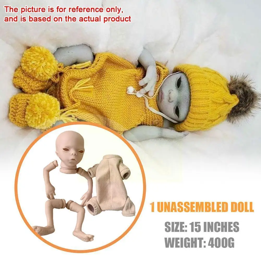 

15 Inch Lifelike Unpainted Unfinished Parts Diy Reborn Kit Reborn Kit Blank Reborn V1p6