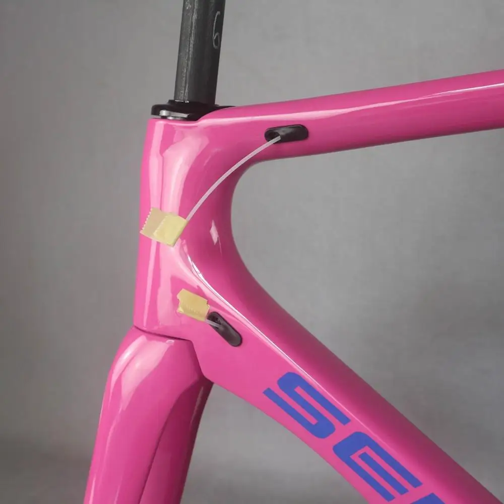 Seraph краска Новый Аэро Дизайн Все Черный Цвет карбоновая рама для шоссейного