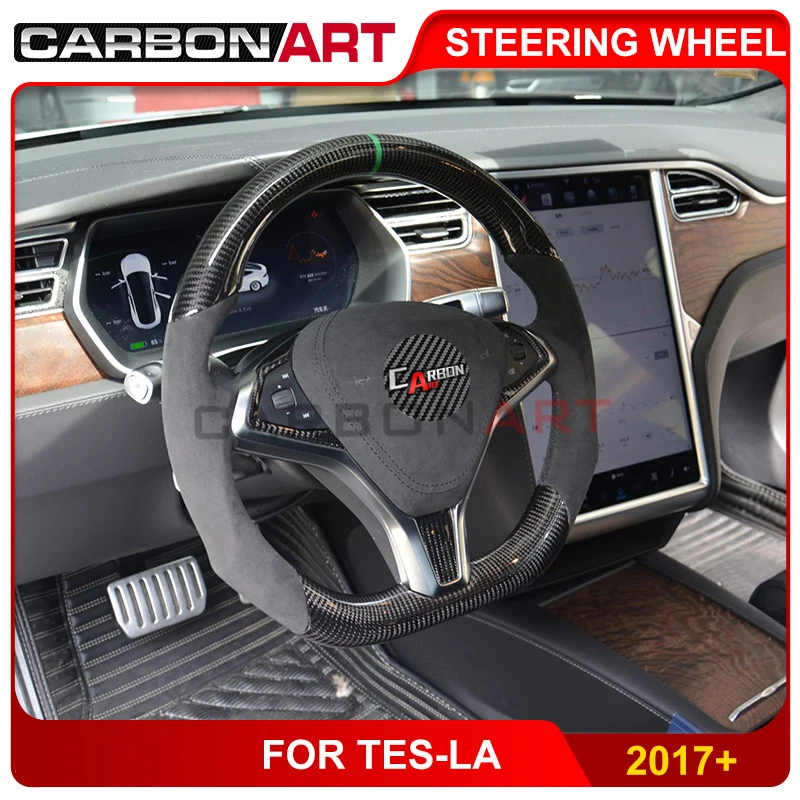 Руль из углеродного волокна для tesla s 2017 suv model 3 WYE 85W интерьер спортивный дизайн