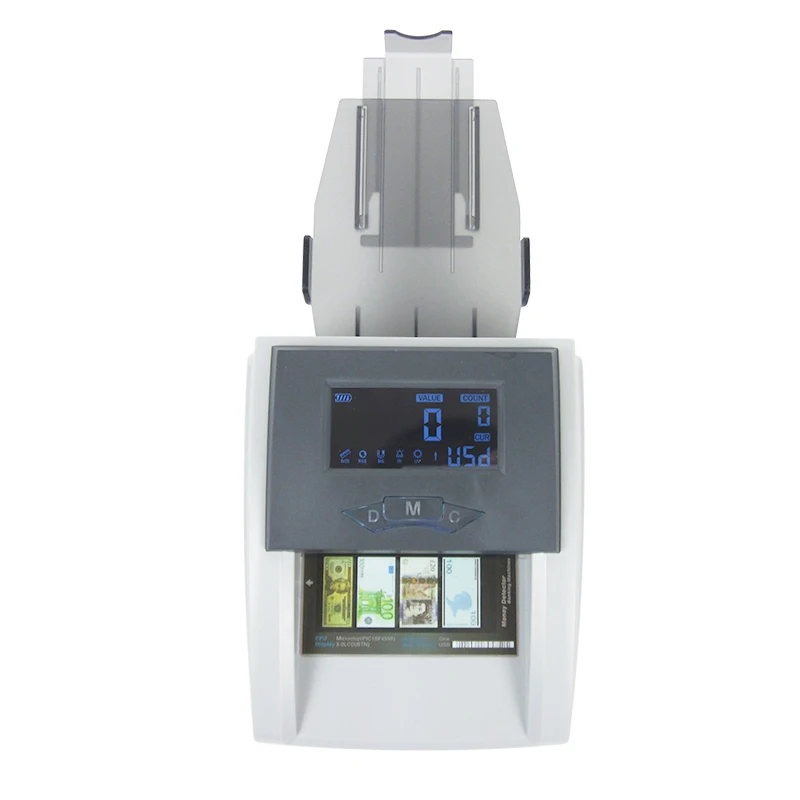 Детектор фальшивых денег 6 8 видов автоматическая проверка для евро/USD