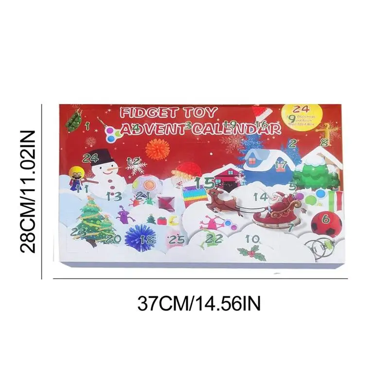 24 шт./компл. Рождественская игрушка с календарем обратного отсчета календарь для