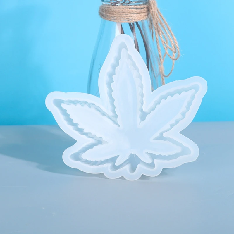 

Crystal Epoxy Resin Mold DIY Crafts Maple Leaf Ashtray Casting Silicone Mould C7AE