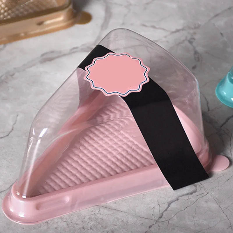 1 шт. портативные треугольные коробки для торта прозрачная Водонепроницаемая