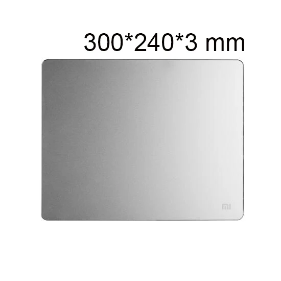 300x240x3mm Новинка Xiaomi Смарт коврик для мыши Металлический Коврик для мыши тонкий алюминиевый тонкий коврики для компьютерной мыши Матовый для офиса - Цвет: 300x240x3mm
