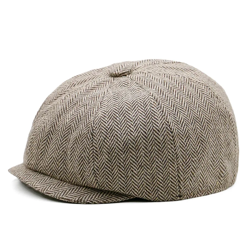 

50-52cm 52-54cm Children Octagonal Cap Men and Women Small Size Ivy Hats Boy Newsboy Caps Girl Wool Felt Beret