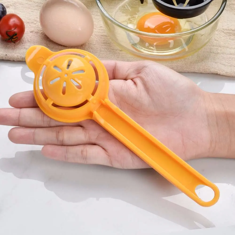 

Long Handle Egg Separator Plastic Food Grade PP Material Albumen Egg Yolk Separation Tool Kitchen Baking Accessories