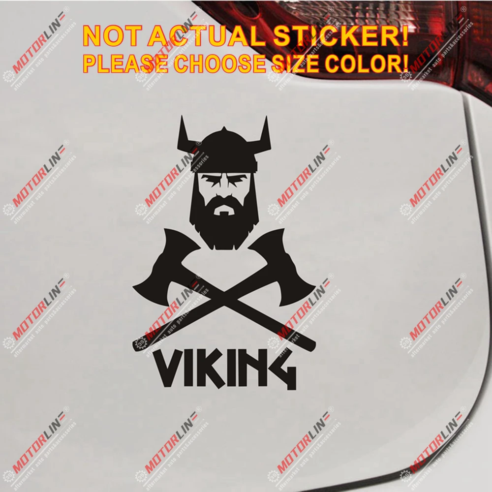 Викинговая наклейка воин Nord норвежская Автомобильная виниловая размер d |