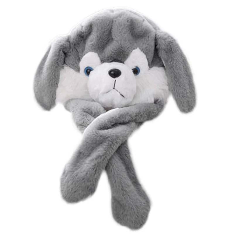 Светильник ящийся Хаски бриллиант с движущимися ушами забавная собака со