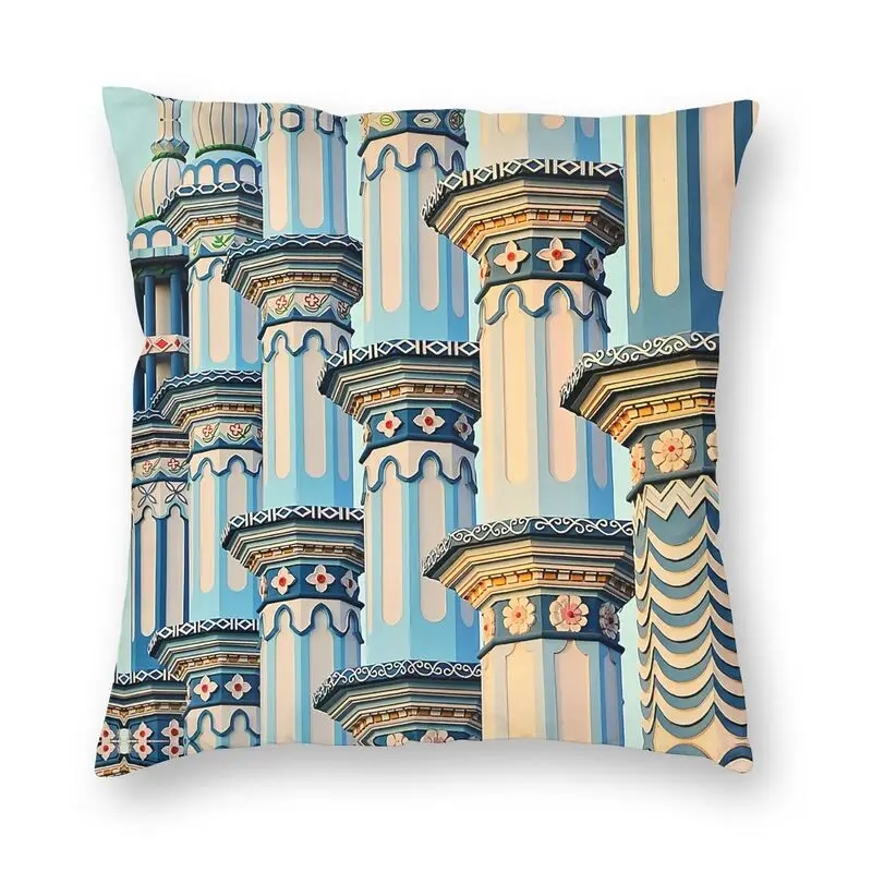 

Синяя мечеть диван наволочка из полиэстера Bodhgaya антикварная архитектура наволочка квадратная подушка чехол украшение для спальни