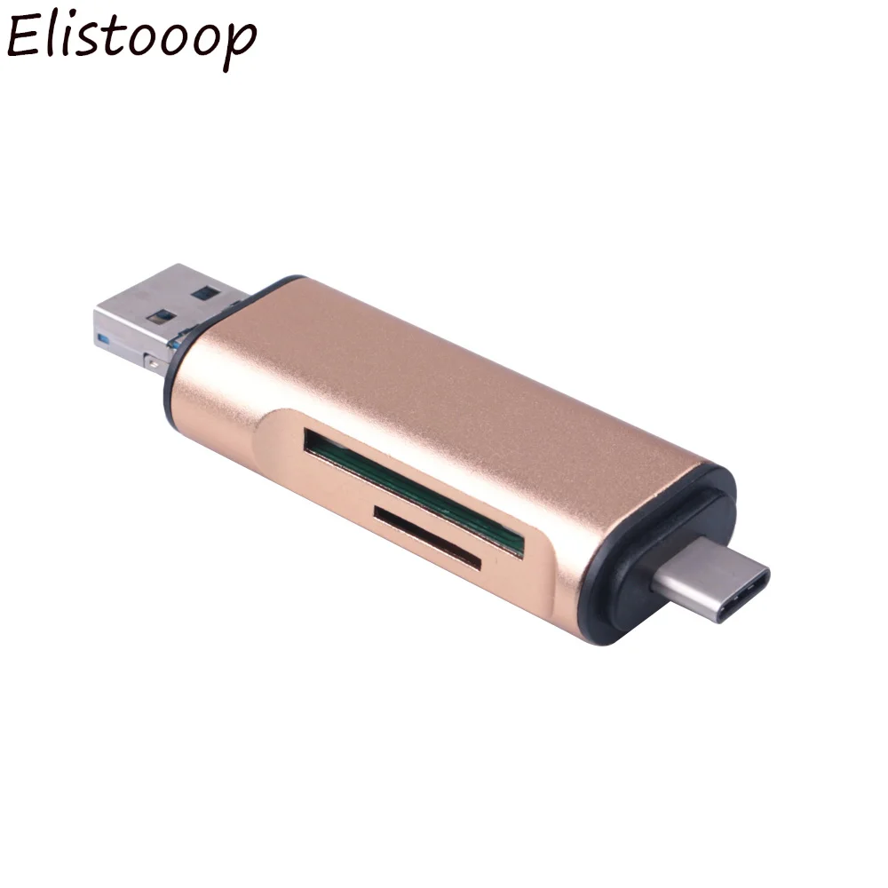 Новый USB a/c 3 в 1 OTG Micro usb type C интерфейс для TF SD кардридер Macbook retina 12 Pro 13 15 телефон