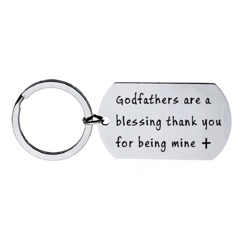 Кольца для ключей из нержавеющей стали с надписью thank you father|Брелоки| |