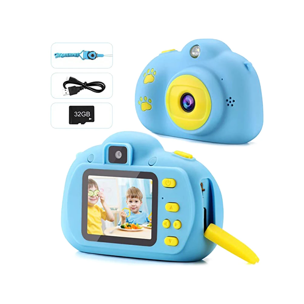 

Children Kids Camera Educational Toys For Baby Gift Mini Digital Camera 1080P Projection Video Camera With 2 Inch Display Screen