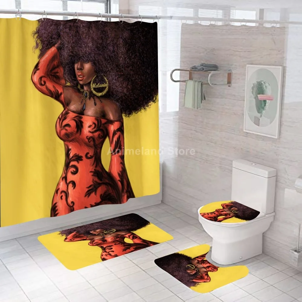 Красные крутые шторы для душа девочек занавески ванной комнаты наборы