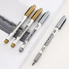 1 шт., пластиковые ручки маркер с перманентной Краской Металлик, ручка для рукоделия, водонепроницаемые