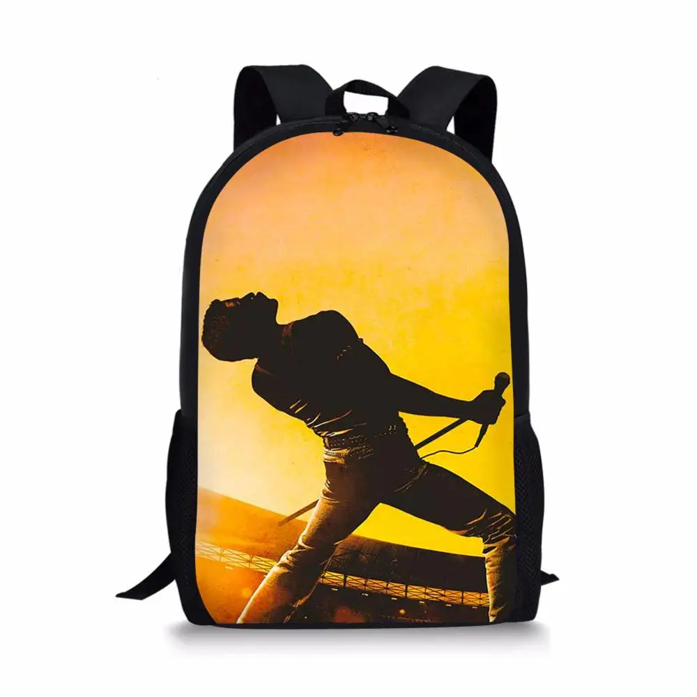 Fashion Children's School Backpack Queen Band Prints Pattern Toddlers School Bags Cartoon Design Teenagers Travel Bags