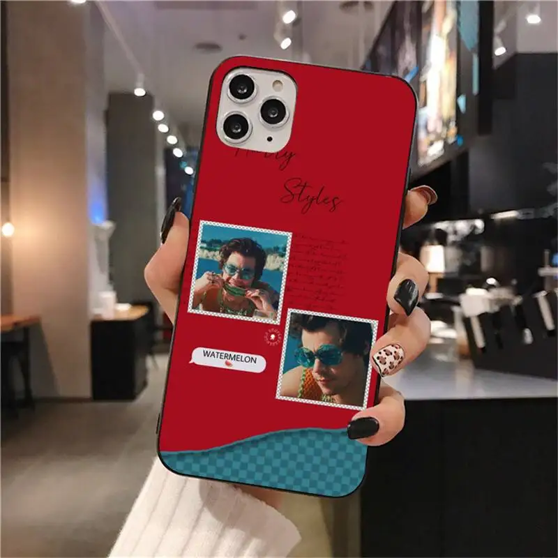 

Harry Styles with Watermelon Phone Case for iphone 12 pro max mini 11 pro XS MAX 8 7 6 6S Plus X 5S SE 2020 XR case