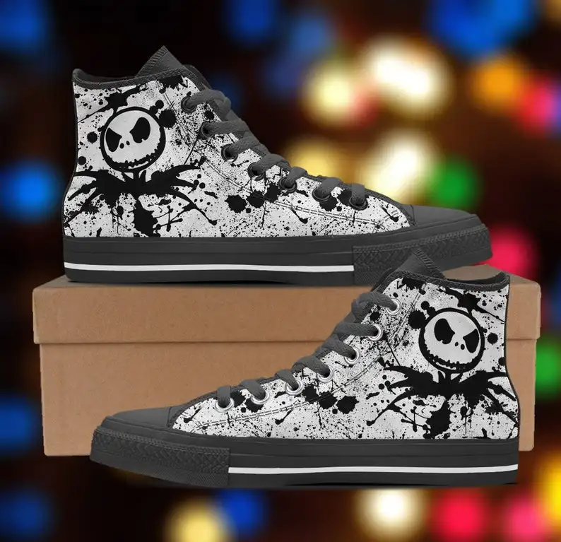 

Nightmare Before Christmas shoes, Custom Spring Autumn Canvas Shoes Handiness Flats Men's Casual Shoes Comfortable Big Off White