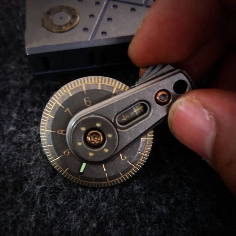 Рулонная цепочка для ключей из титанового сплава Круглый дальномер EDC